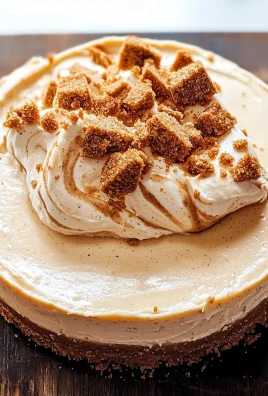 No Bake Cookie Butter Cheesecake