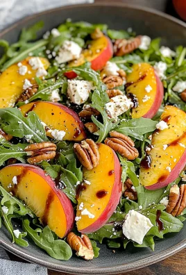 Peach Arugula Salad