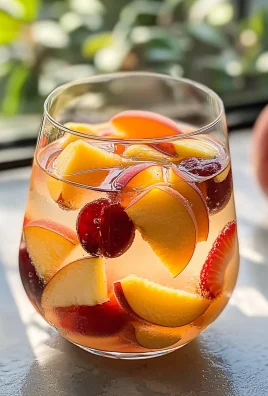 Peach Strawberry Cherry Summer Sangria