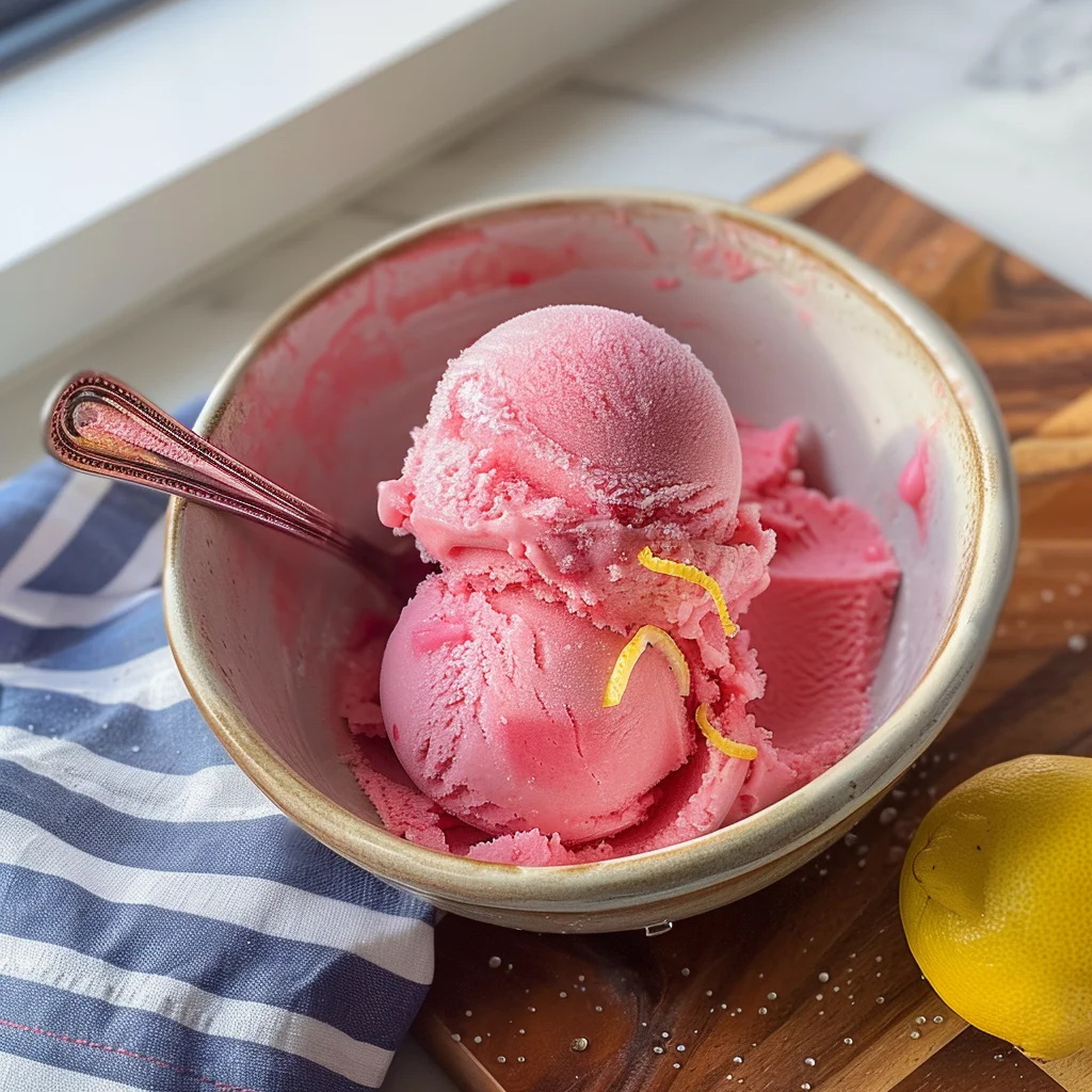 Pink Lemonade Sorbet Recipe