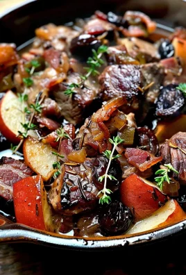 Pork Stew with Bacon, Apples, and Prunes