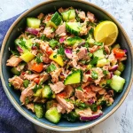 Quick Mediterranean Tuna Salad with No Mayo (Healthy)