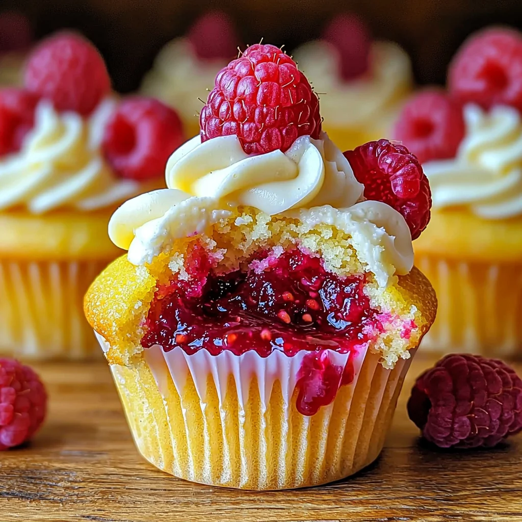 Raspberry Lemon Heaven Cupcakes