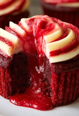 Red Velvet Molten Lava Cupcakes Recipe