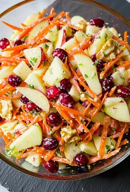 Refreshing Apple Cranberry Carrot Salad