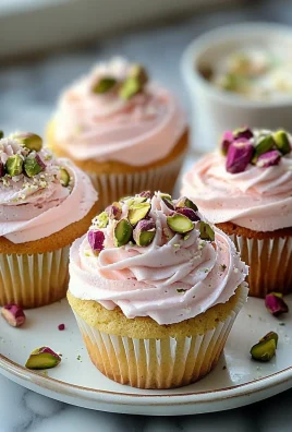 Rose and Pistachio Cupcakes: A Floral Delight