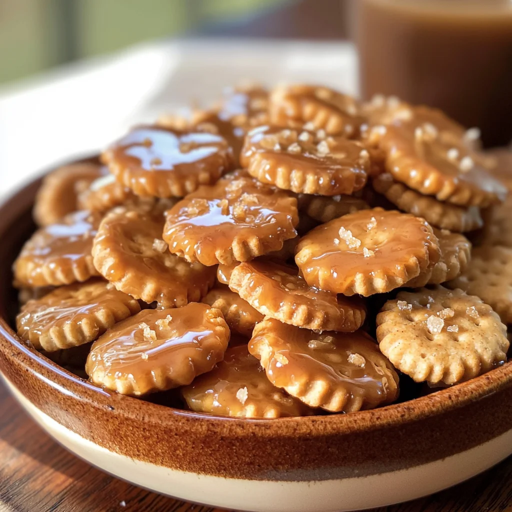 Salted Caramel Cracker Bites