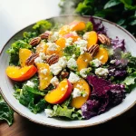 Simple Peach Feta Salad