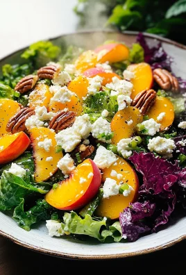 Simple Peach Feta Salad