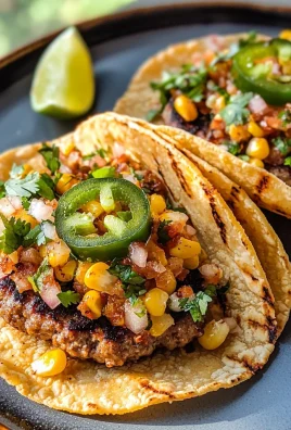 Street Corn Smash Burger Tacos