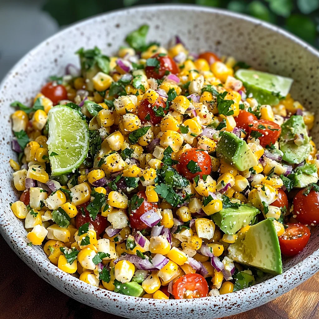 Summer Corn Salad with Avocado