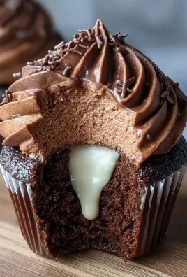 Swirled Chocolate Cupcakes with Creamy Chocolate Filling