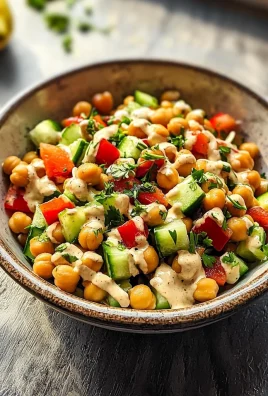 Tahini Lemon Chickpea Salad: A Refreshing Delight!