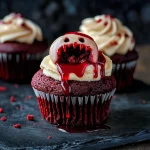 Vampire Bite Halloween Cupcakes: A Spooky Delight with a Deliciously Sinister Twist