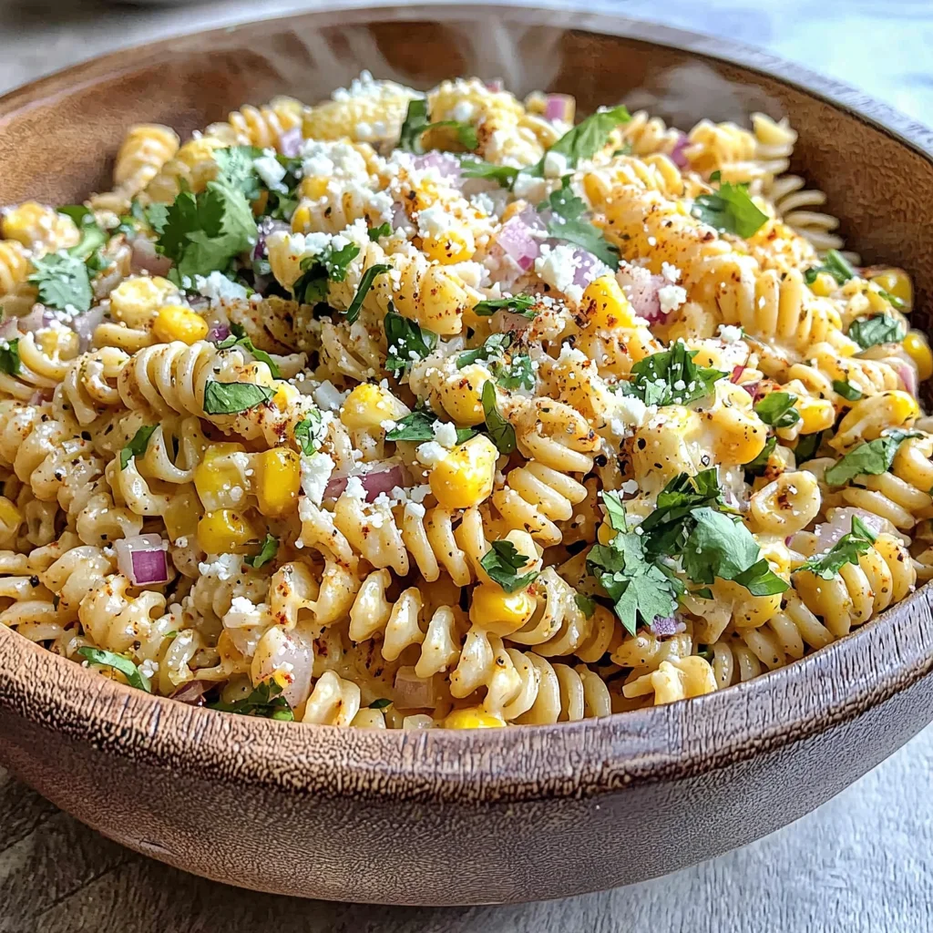 Elote Pasta Salad Recipe (Mexican Street Corn)