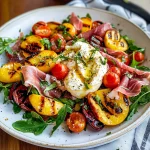 Grilled Nectarine Burrata Prosciutto Salad