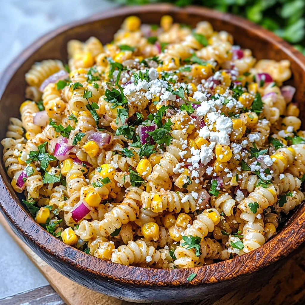 Mexican Street Corn Pasta Salad Recipe | Easy & Flavorful