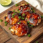 Sticky Sweet Chili Chicken Thighs in Air Fryer
