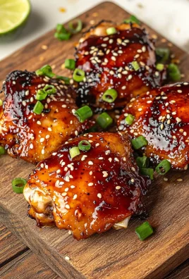 Sticky Sweet Chili Chicken Thighs in Air Fryer